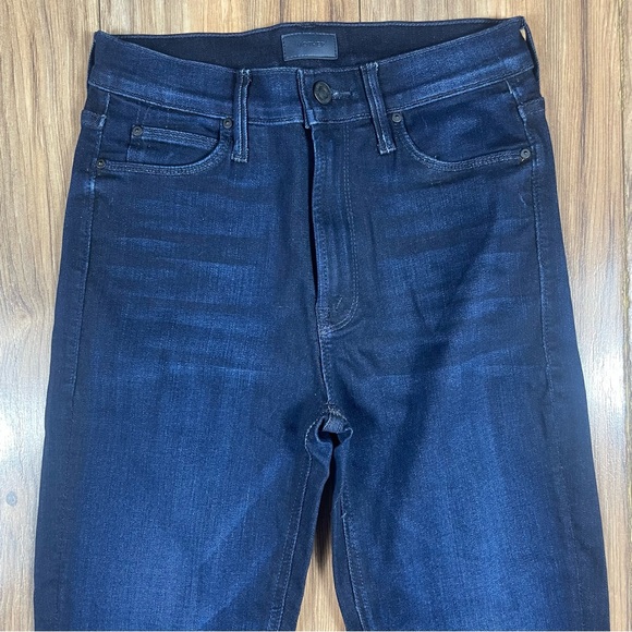 MOTHER The Mid Rise Dazzler Ankle Wash Now or Never Dark Blue Size 26 - Picture 4 of 12